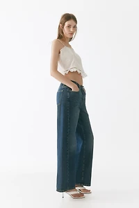 Wide-Leg High-Waist Jeans