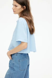 Chemise en lin mélangé