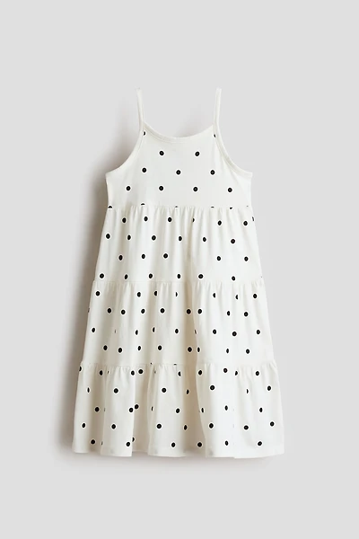 Robe étagée en coton