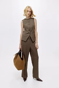 Long gilet sans manches