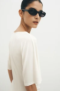 Draped T-Shirt Dress