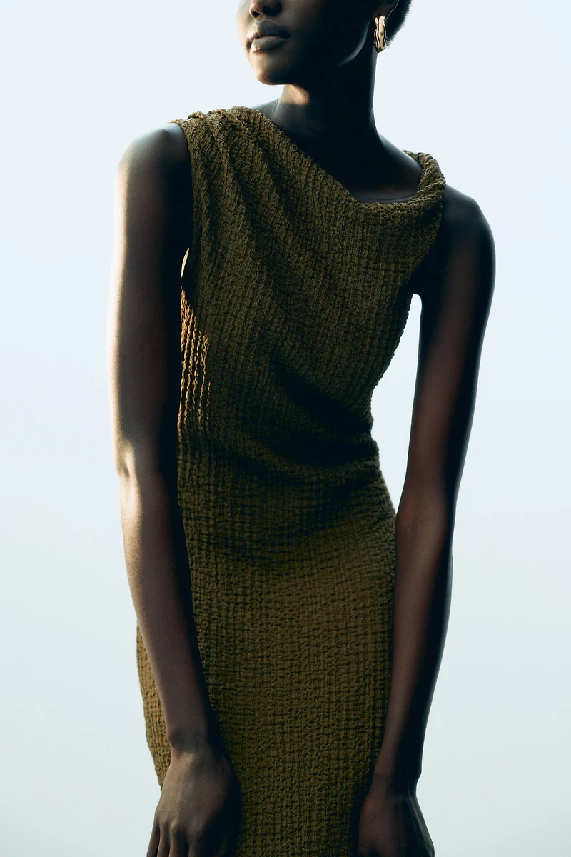 Textured Jersey Dress