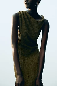 Textured Jersey Dress