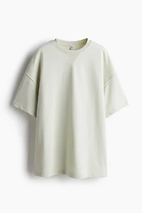 Oversized Short-Sleeved Sweatshirt