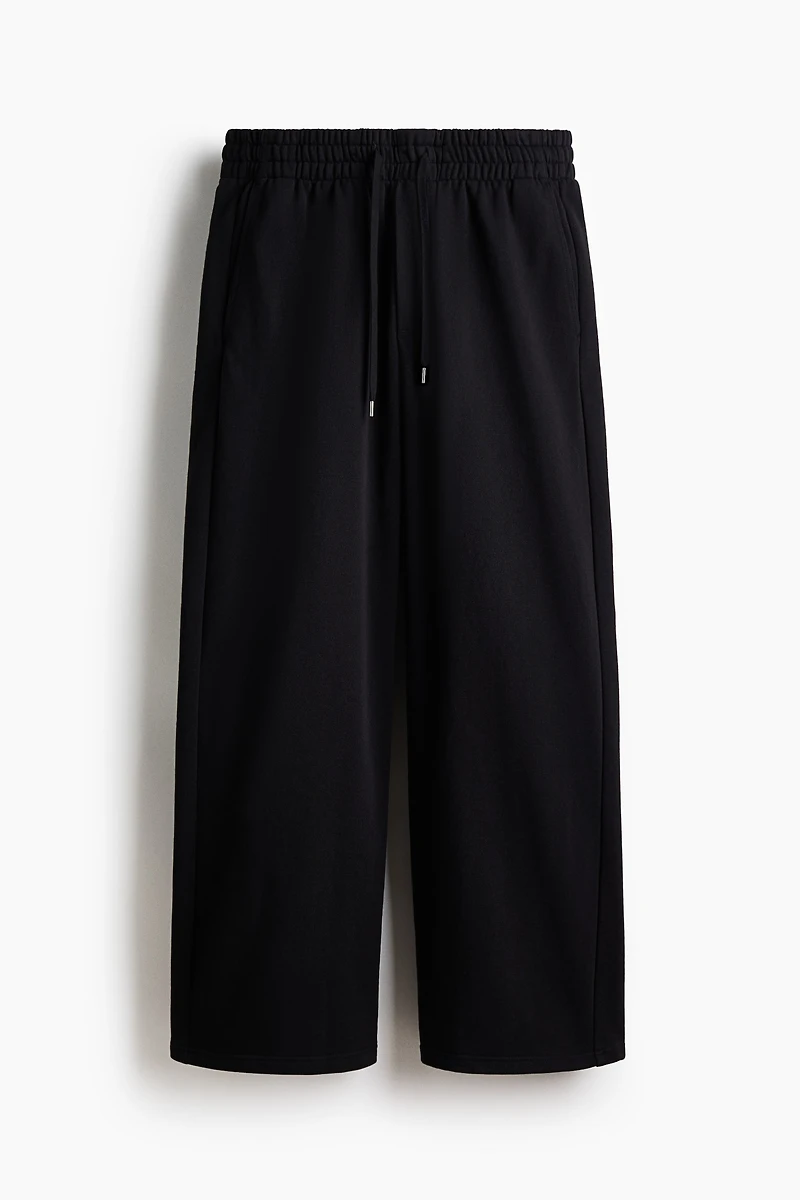 Wide-Leg Cotton Joggers