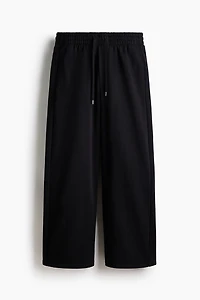 Wide-Leg Cotton Joggers