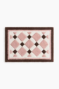 Tapis de bain en coton touffeté
