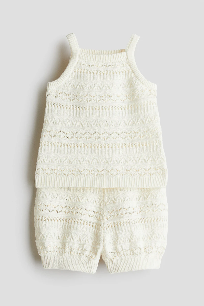 Ensemble 2 pièces en tricot de fantaisie