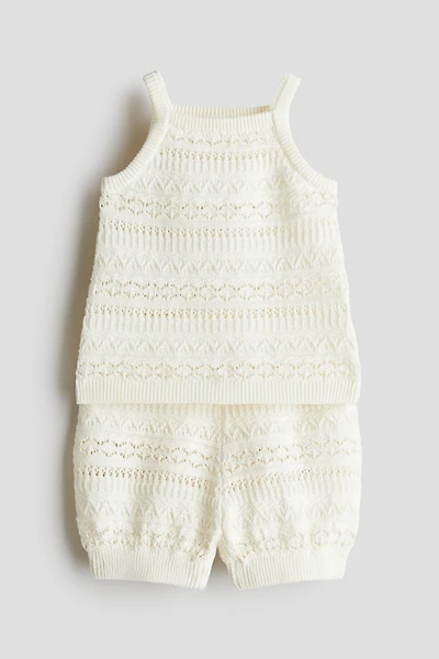 Ensemble 2 pièces en tricot de fantaisie