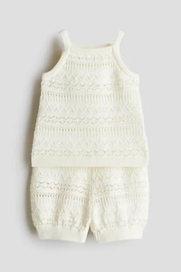 Ensemble 2 pièces en tricot de fantaisie