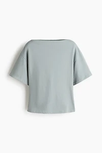 Boat-Neck Cotton Top