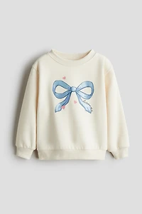 Printed Brushed-Inside Sweatshirt