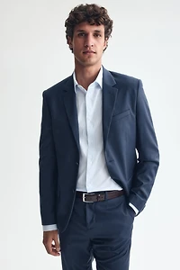 Veste près du corps à fermeture droite