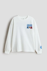 T-shirt à manches longues avec motif