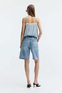 Denim Bermuda Shorts