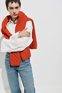 Jean droit taille haute