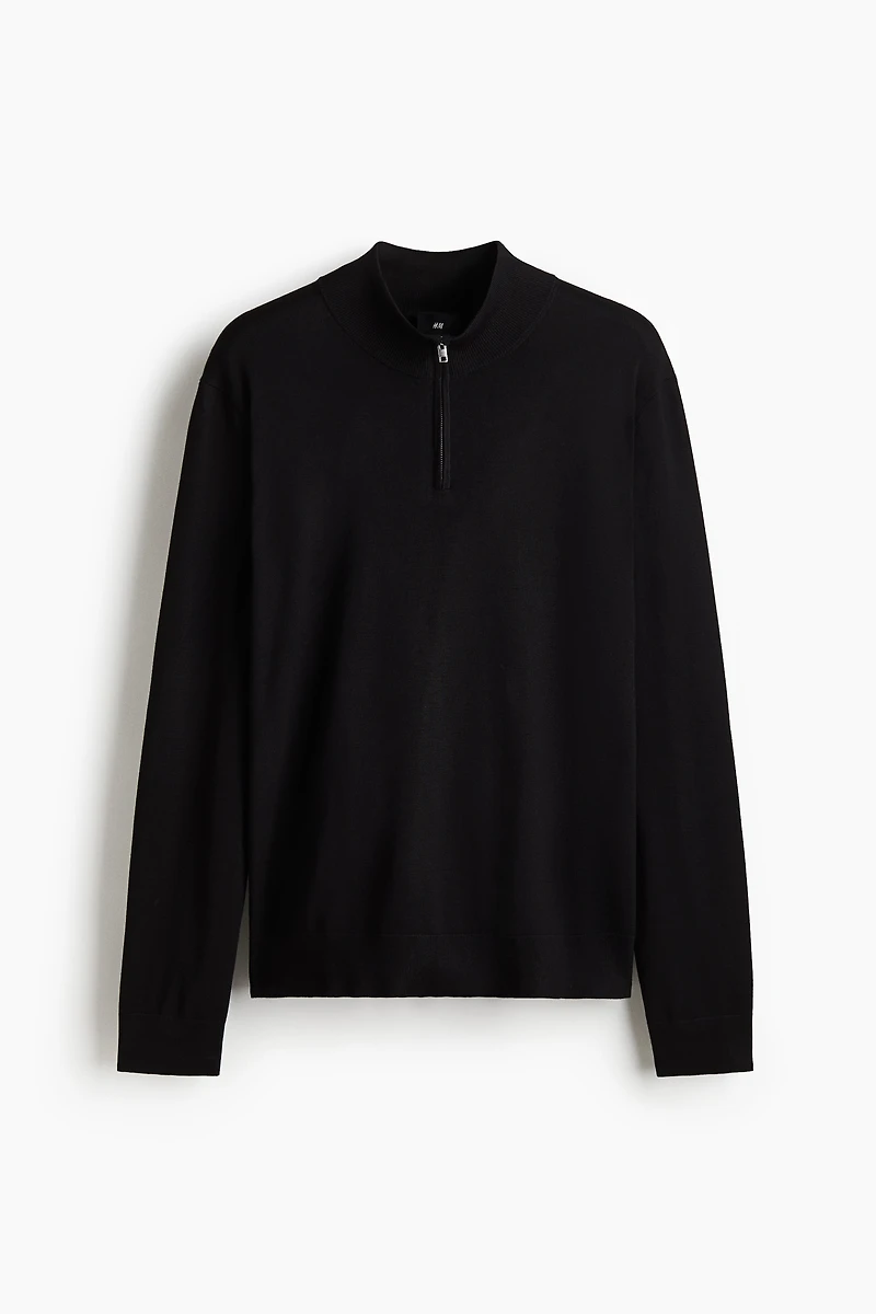 Chandail coupe classique à col fermeture éclair
