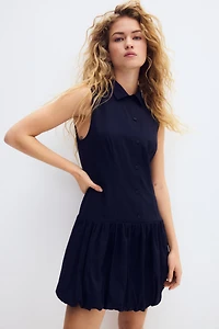 Bubble-Hem Shirt Dress