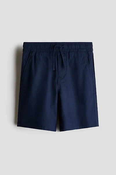 Linen-Blend Shorts