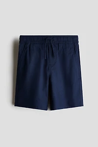 Linen-Blend Shorts