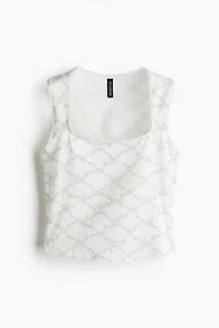 Camisole à bords picots