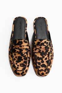 Leather Mule Loafers