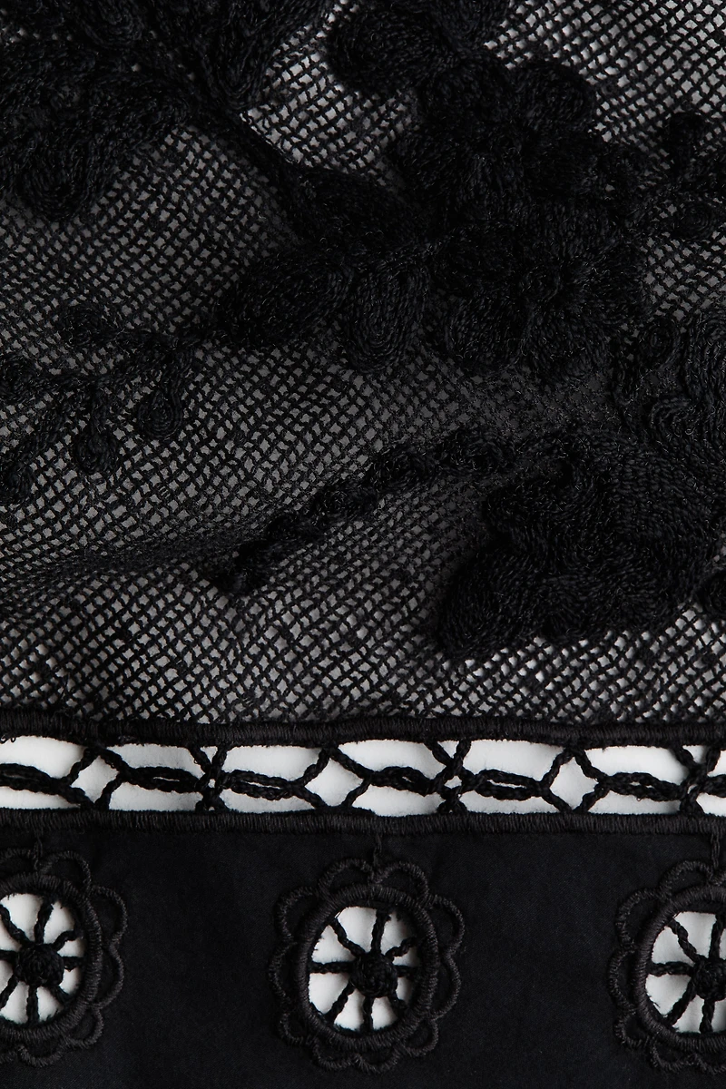 Lace-Detail Halterneck Top
