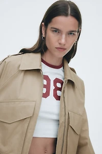 Veste cargo en coton