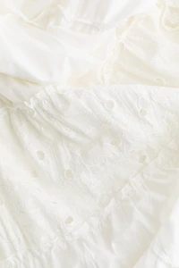 Jupe maxi avec broderie anglaise