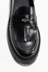 Fringe-Trimmed Loafers