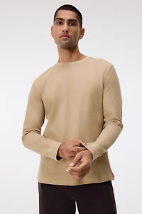 Slim Fit Waffled Jersey Shirt