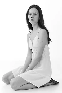 Open-Back Muslin Dress