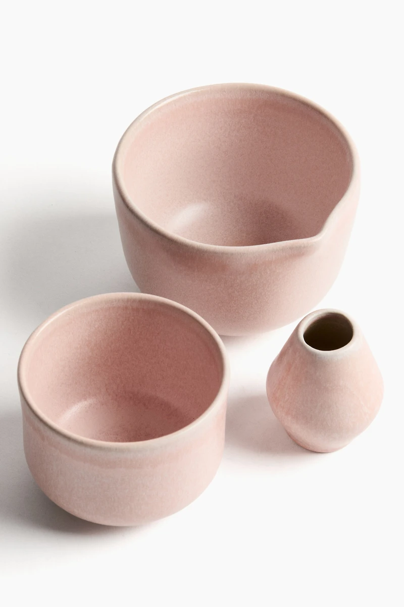 Service à matcha en grès cérame