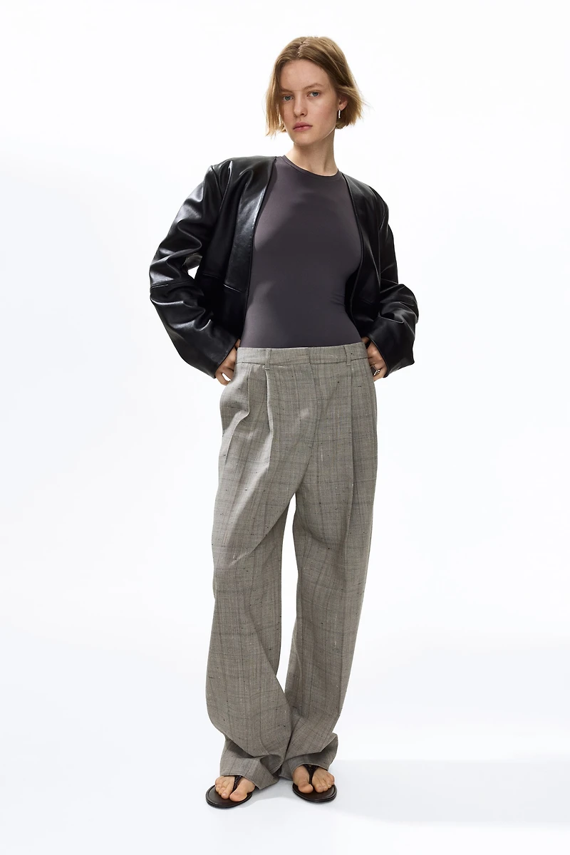 Short-Sleeved Microfiber Bodysuit