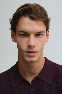 Slim-Fit Textured-Knit Polo Shirt