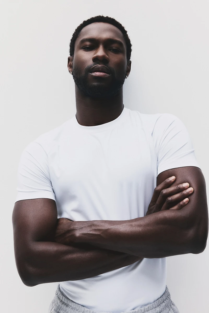 Compression-Fit Sports T-Shirt with DryMove™