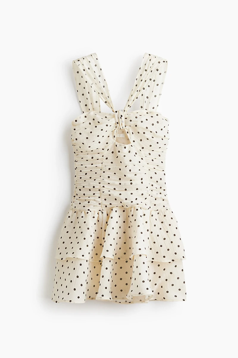 Robe plissée avec jupe évasée