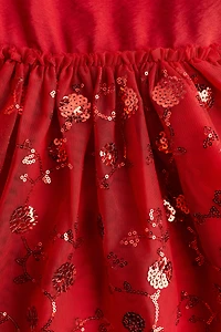 Dress with Tulle Skirt