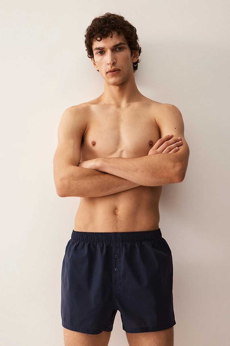 5-pack Woven Cotton Boxer Shorts
