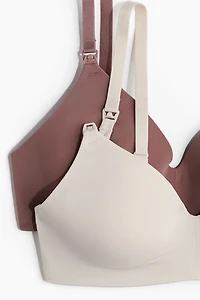 MAMA 2-pack Padded Soft-cup Nursing Bras