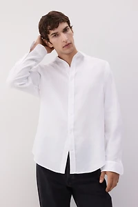 Regular-Fit Linen Shirt