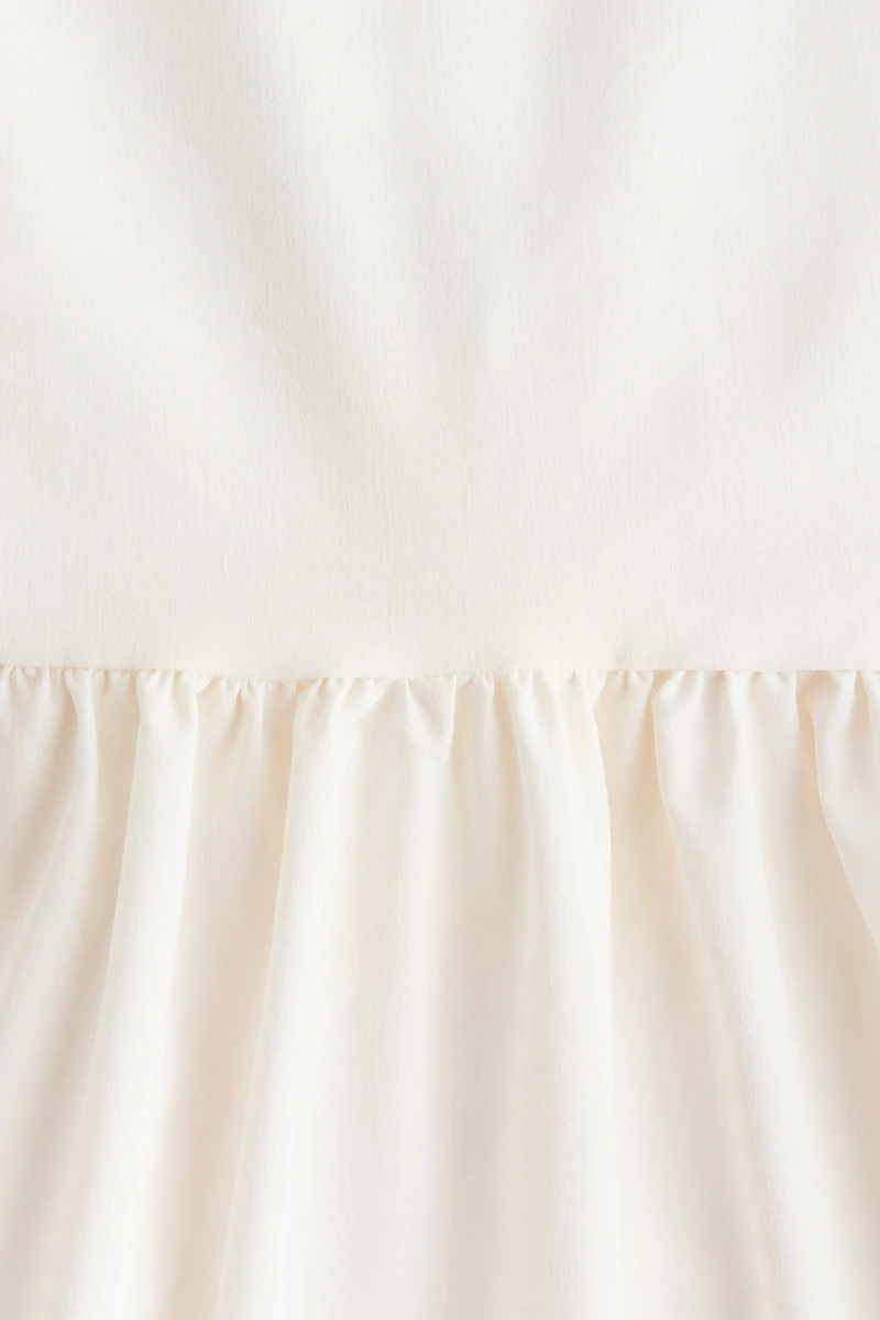 Flared-Skirt Low-Back Dress