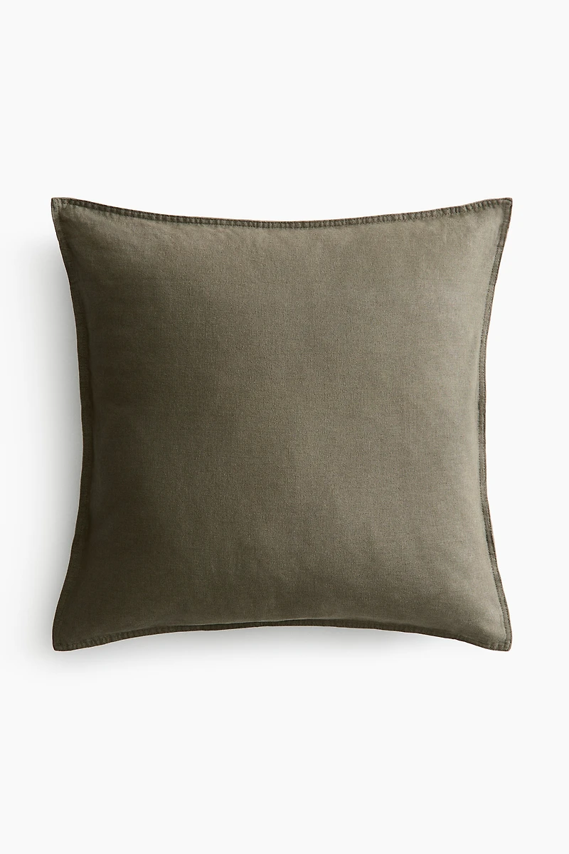 Linen-blend Cushion Cover