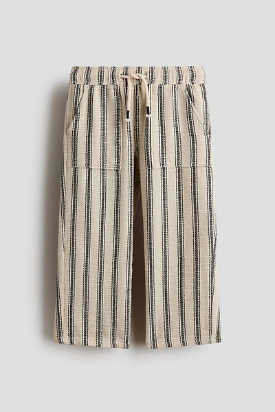 Textured Pull-On Pants