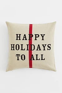 Linen-blend Cushion Cover