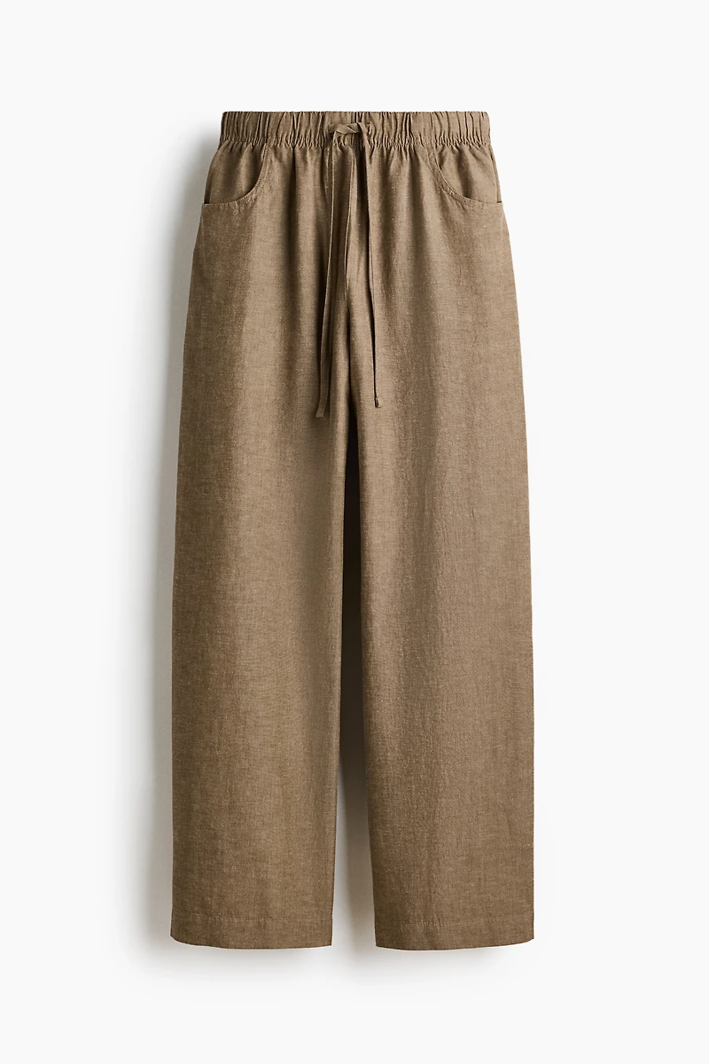 Straight-Leg Drawstring Pants