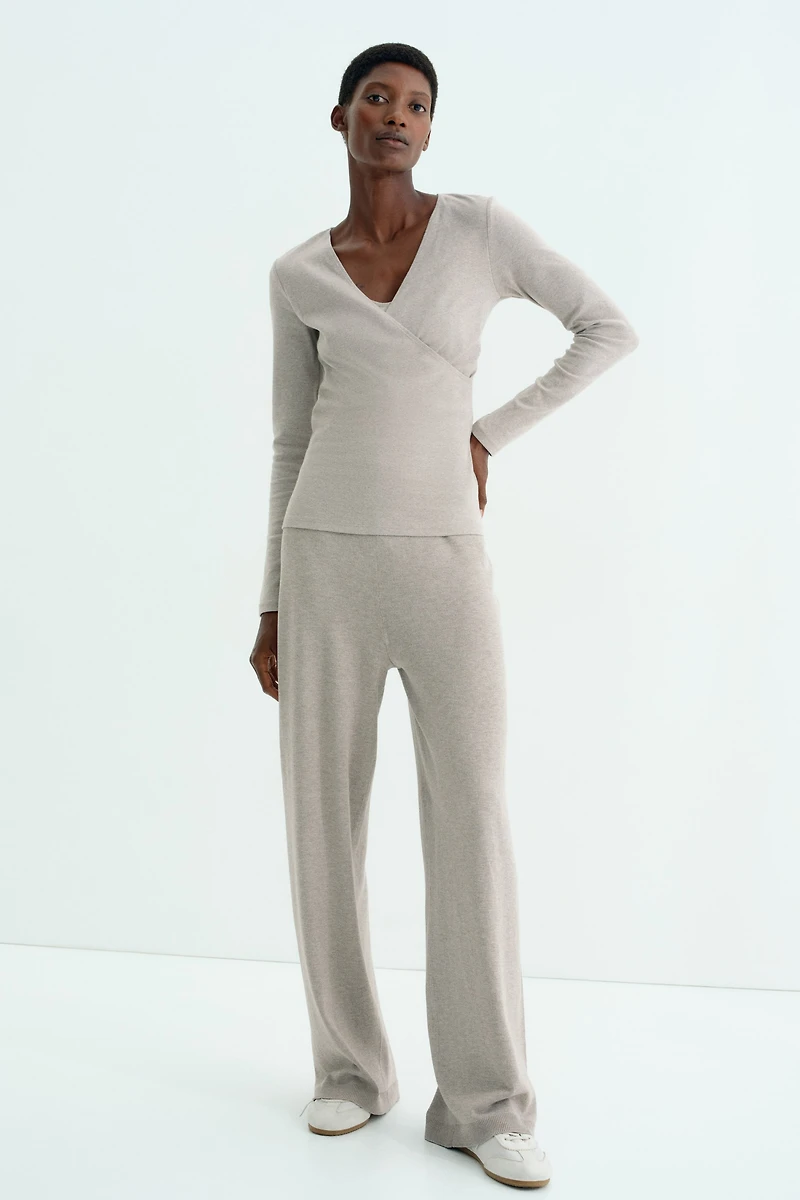 Haut d'allaitement côtelé MAMA