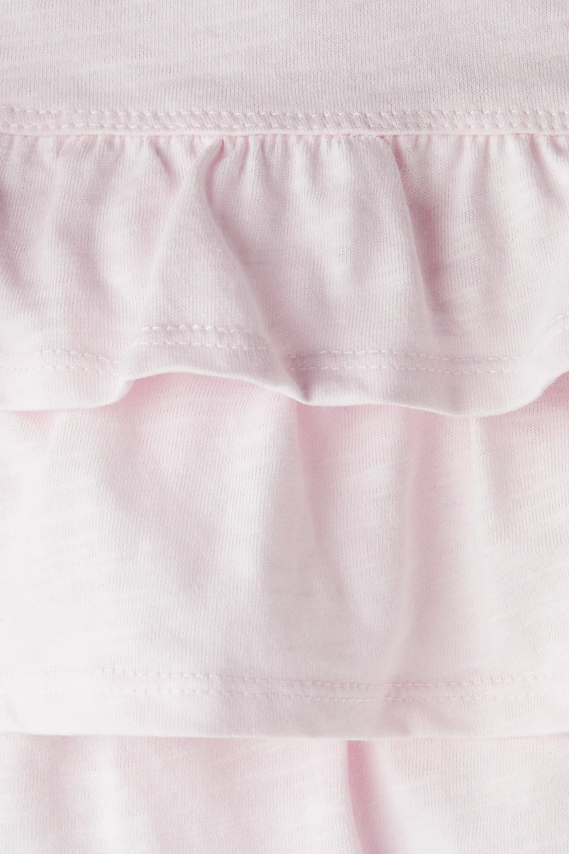 Tiered Jersey Skirt