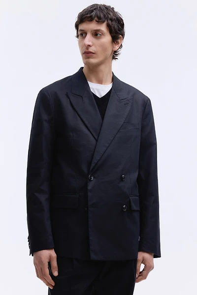 Relaxed-Fit Double-Breasted Jacket