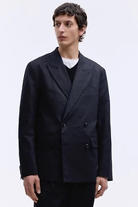 Relaxed-Fit Double-Breasted Jacket